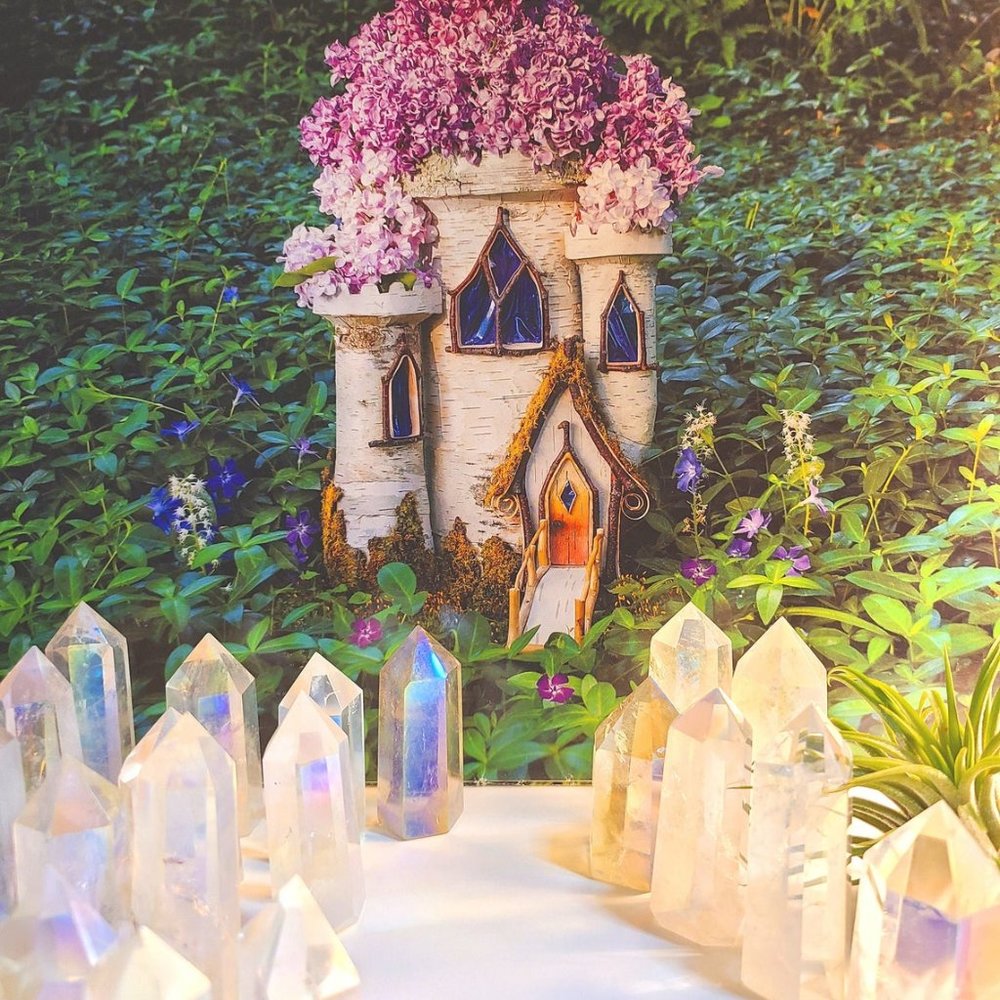 Angel Aura Quartz Crystal Tower Point